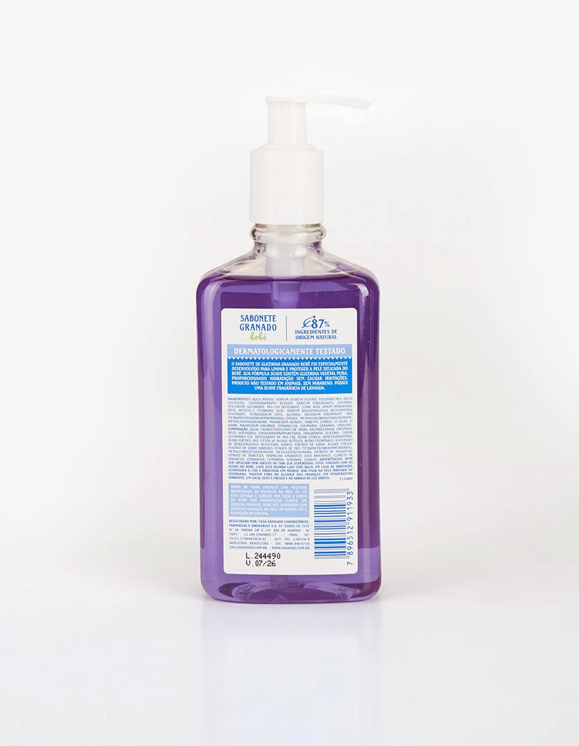 Sabonete Líquido de Glicerina Granado Bebê Lavanda 250ml - Imagem 3