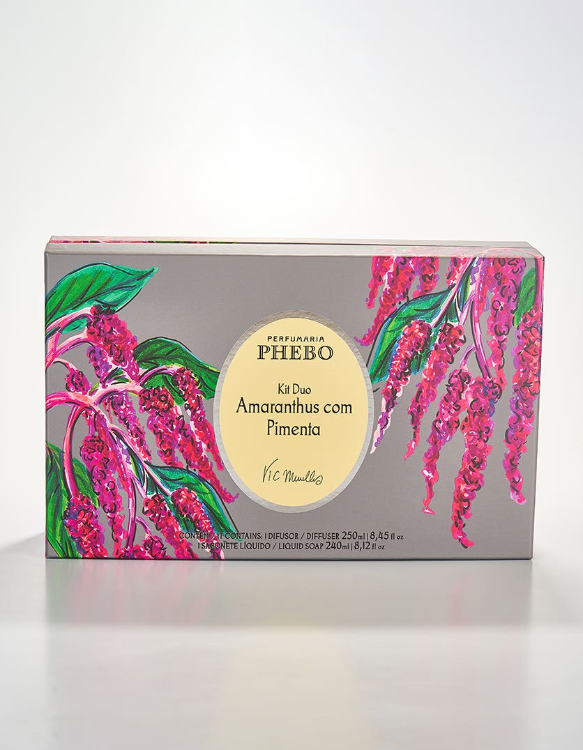 Kit Difusor de Ambientes 250ml + Sabonete Líquido Phebo Amaranthus com Pimenta 240ml - Imagem 4