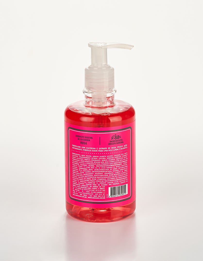 Sabonete Líquido de Glicerina Granado Rosa 300ml - Imagem 4