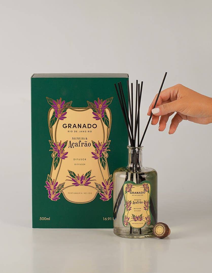 Difusor de Ambientes Baunilha & Açafrão 500ml - Imagem 3