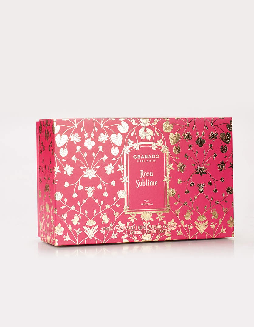 Kit Vela & Lanterna Rosa Sublime - Imagem 4