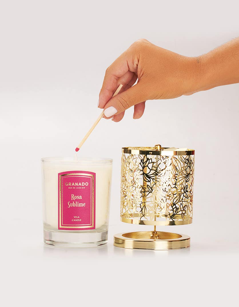 Kit Vela & Lanterna Rosa Sublime - Imagem 3