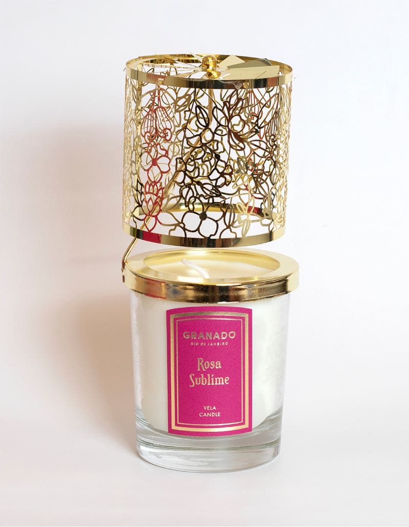 Kit Vela & Lanterna Rosa Sublime - Imagem 2